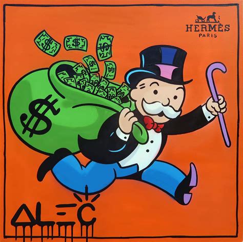 Hermes Monopoly Running with Huge $ Bag 